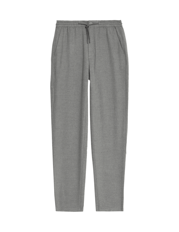 Straight Fit Pure Cotton Trousers