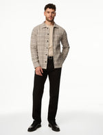 Pure Cotton Textured Check Overshirt