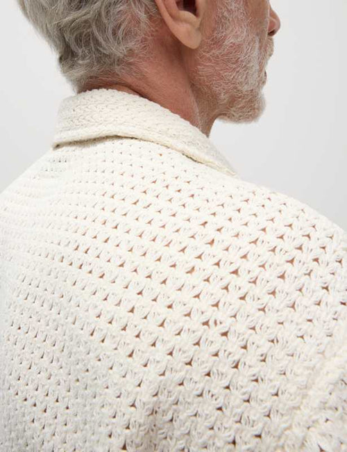 Pure Cotton Crocheted Shirt