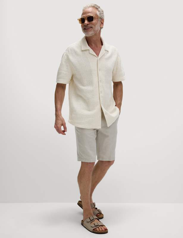 Pure Cotton Crocheted Shirt