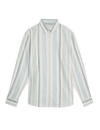 Easy Iron Pure Cotton Striped Oxford Shirt