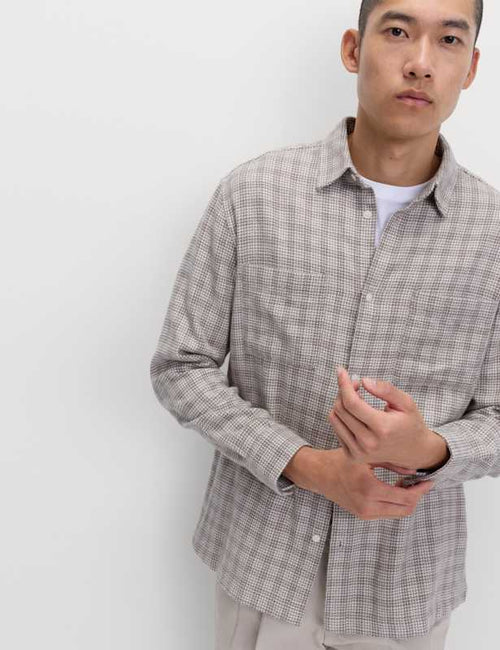 Pure Cotton Checked Flannel Shirt