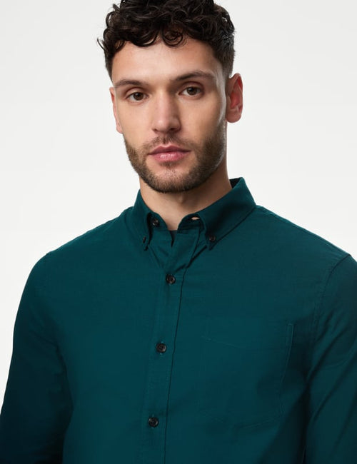 Easy Iron Pure Cotton Oxford Shirt