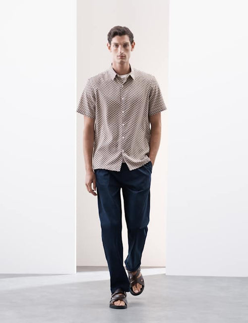 Geometric Print Shirt