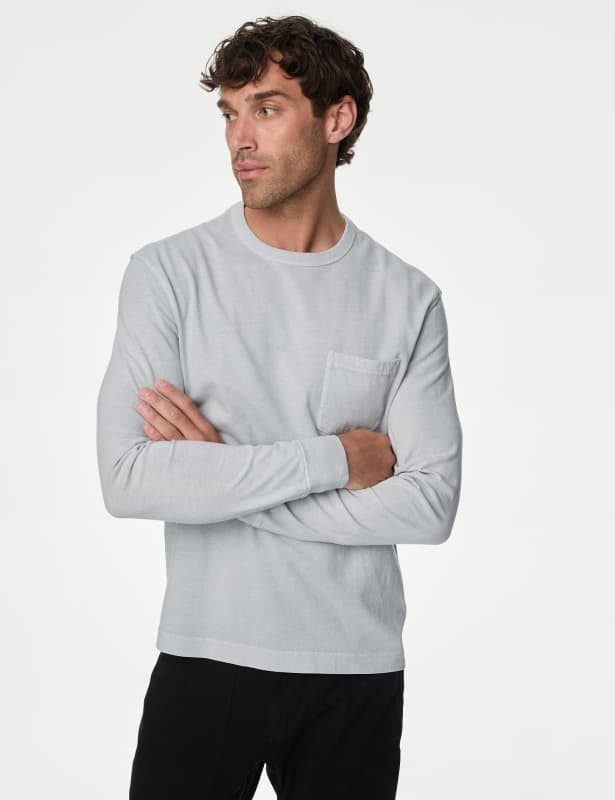 Pure Cotton Long Sleeve T-Shirt