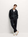 Cotton Rich Zip Through Hoodie