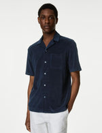 Cotton Rich Terry Towelling Polo Shirt