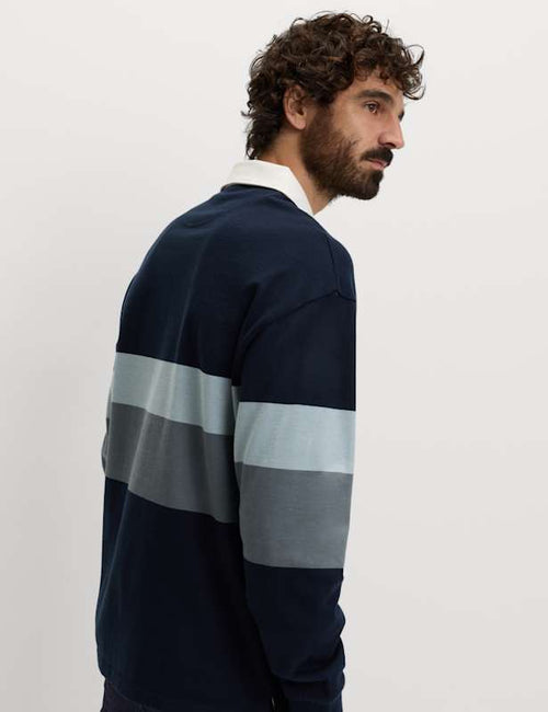 Pure Cotton Striped Rugby Shirt