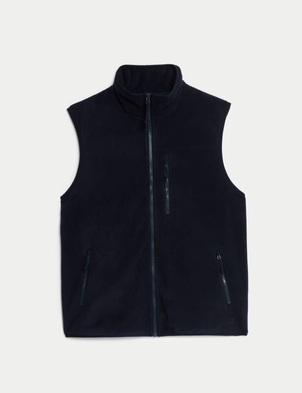 Funnel Neck Fleece Gilet