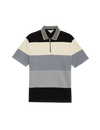 Pure Cotton Colour Block Half Zip Polo