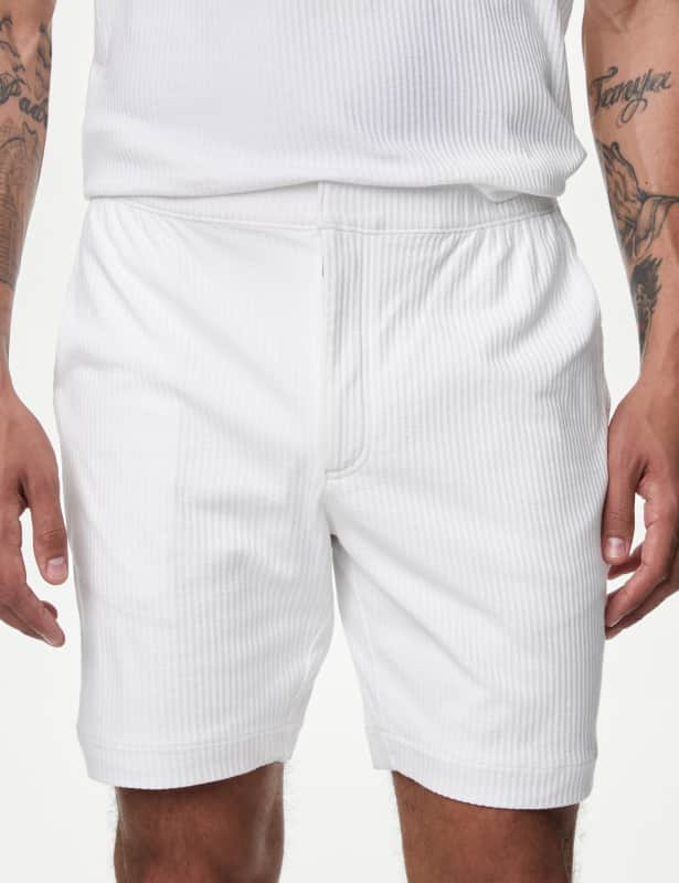 Pure Cotton Textured Shorts