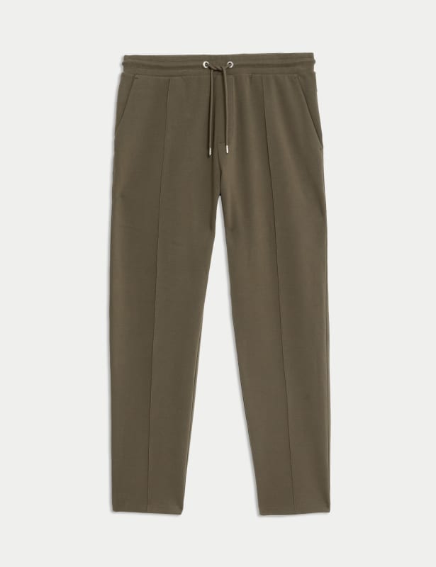 Cotton Rich Straight Leg Joggers Marks Spencer Bermuda