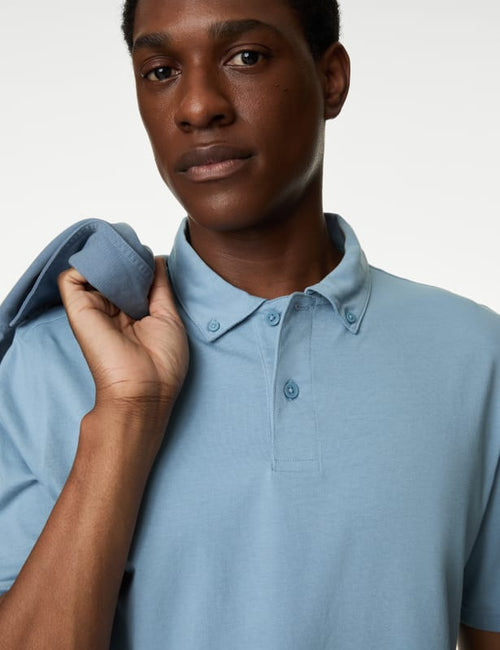 Pure Cotton Jersey Polo Shirt