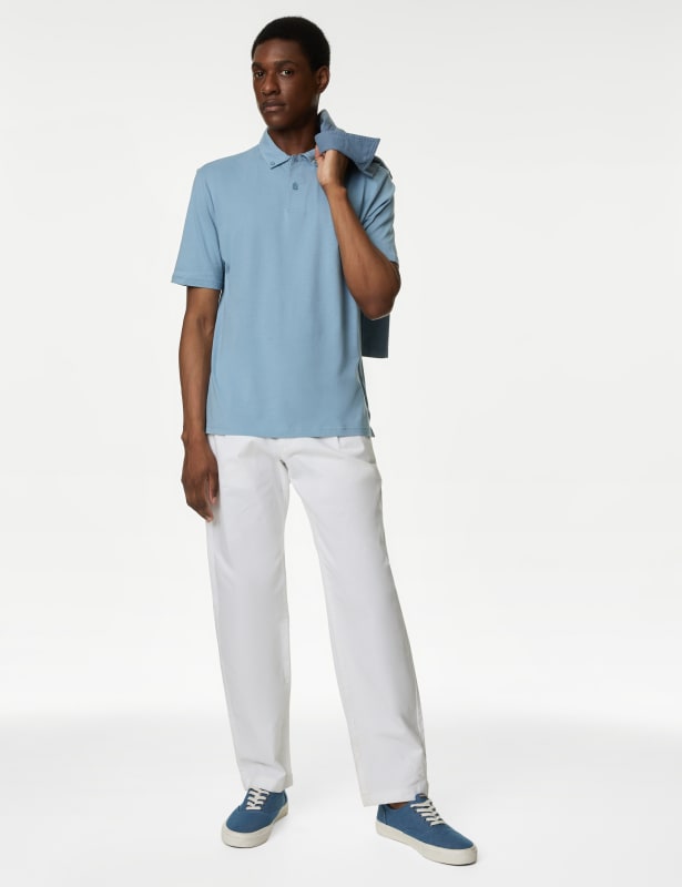 Pure Cotton Jersey Polo Shirt