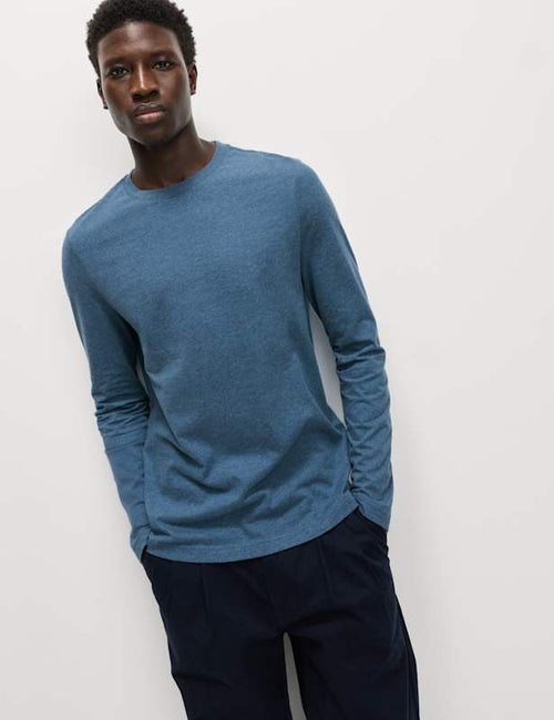 Pure Cotton Crew Neck T-Shirt