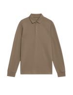 Pure Cotton Long Sleeve Polo Shirt