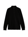 Pure Cotton Long Sleeve Polo Shirt