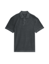 Cotton Blend Garment Dyed Polo Shirt