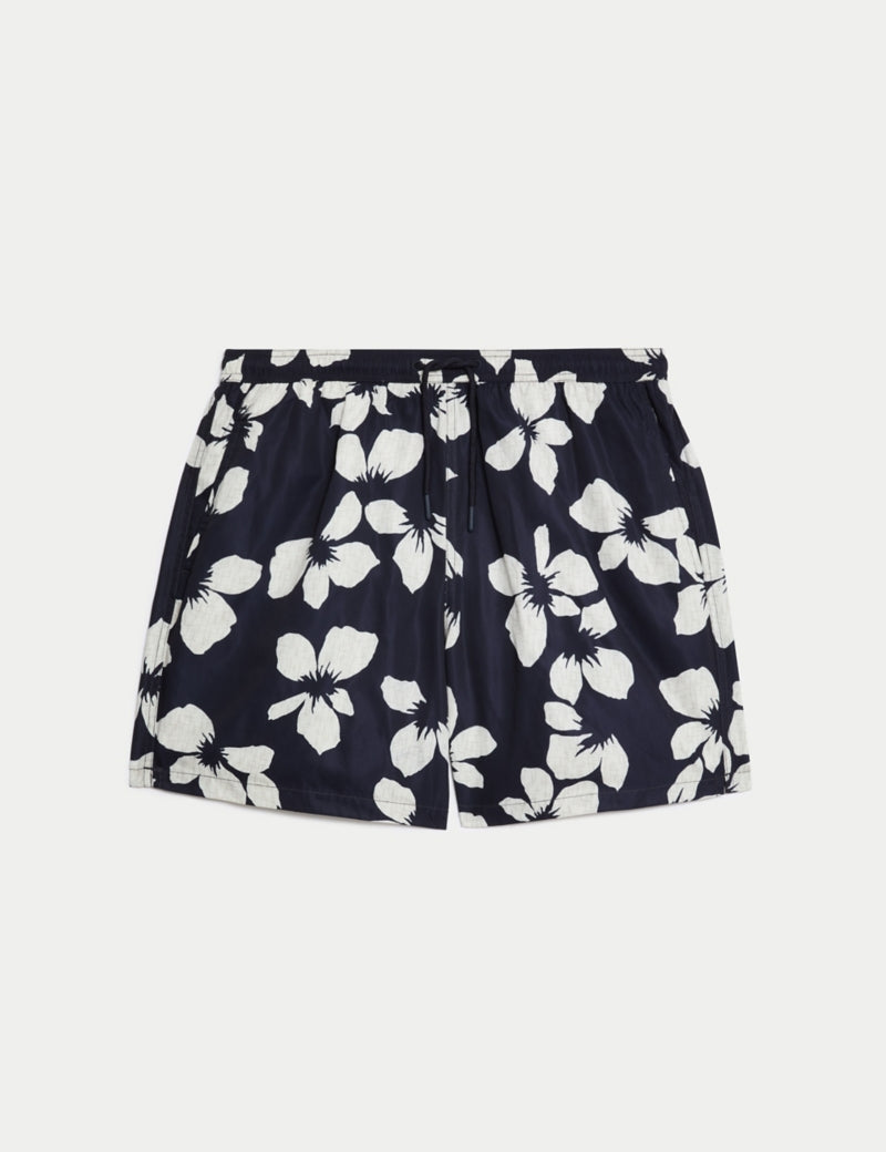 Quick Dry Floral Graphic Swim Shorts