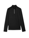 Half Zip Funnel Neck Long Sleeve Top