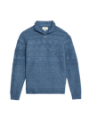 Textured Half Zip Jumper with Wool