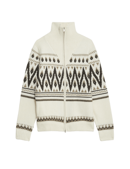 Fair Isle Funnel Neck Jumper