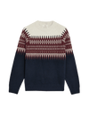 Cotton Blend Fair Isle Crew Neck Jumper