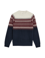 Cotton Blend Fair Isle Crew Neck Jumper