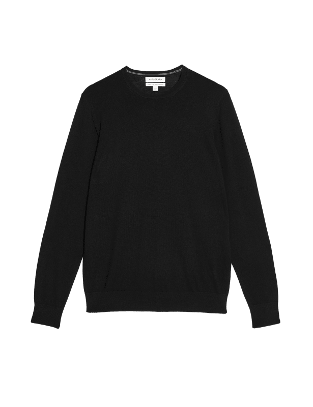 Pure Extra Fine Merino Wool Crew Neck Jumper