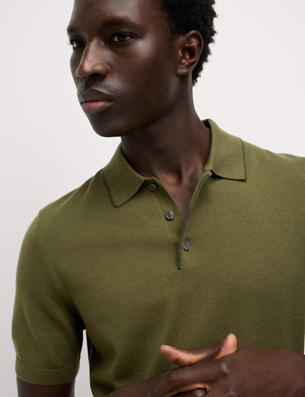 Cotton Rich Knitted Polo Shirt