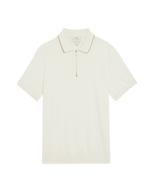 Cotton Rich Half Zip Knitted Polo Shirt