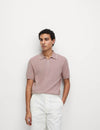 Cotton Rich Half Zip Knitted Polo Shirt