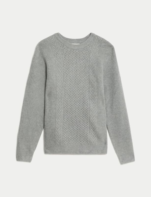 Cable Knit Supersoft Jumper with Wool