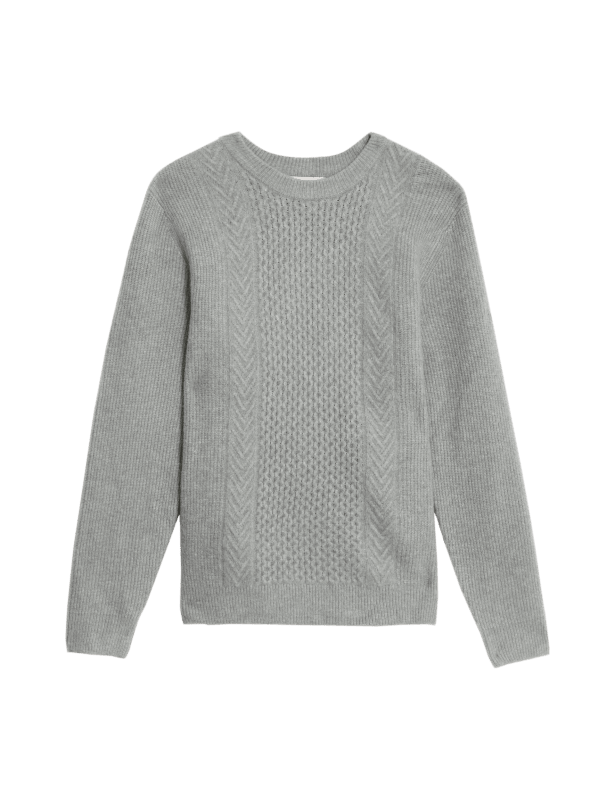 Cable Knit Supersoft Jumper with Wool