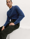 Supersoft Ribbed Crew Neck Jumper with Wool