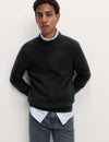 Supersoft Ribbed Crew Neck Jumper with Wool