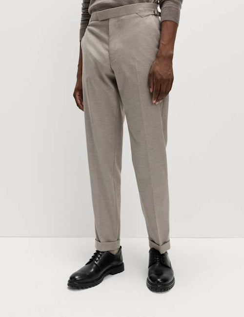 Warm Handle Twill Side Adjuster Trousers