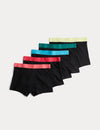 5pc Cotton Rich Trunks (5-16 Yrs)