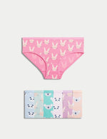 7pk Cotton Rich Animal Knickers (2-12 Yrs)