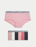 7pk Cotton with Stretch Knickers (5-16 Yrs)