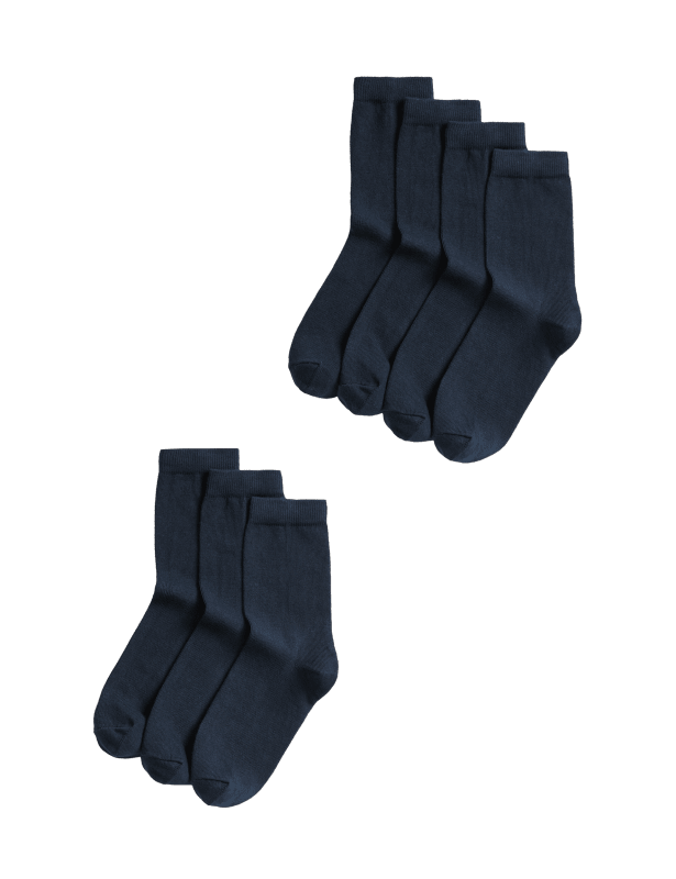 7pk of Ankle School Socks