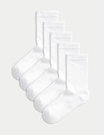 5pk Cotton Rich Sports Socks (6 Small - 10.5 Large)