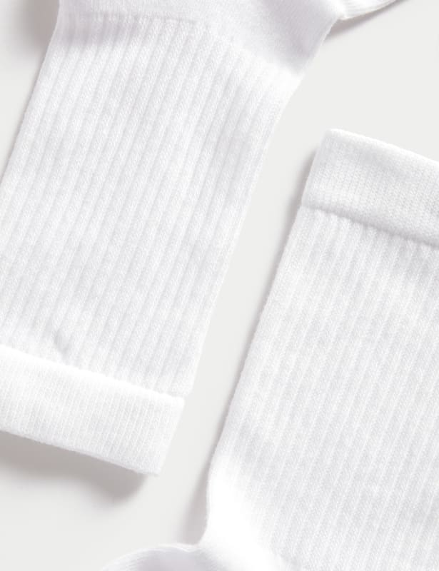 5pk Cotton Rich Sports Socks (6 Small - 10.5 Large)