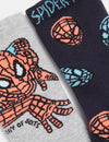 2pk Cotton Rich Spider-Man™ Slipper Socks (6 Small - 7 Large)