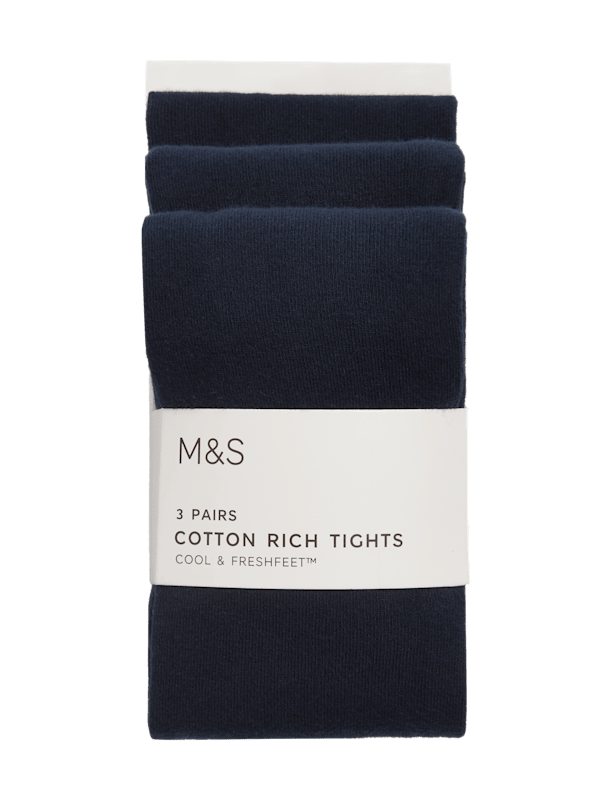 3pk School Tights (2-16 Yrs)