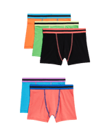 5pk Cotton Rich Bright Trunks (5-16 Yrs)