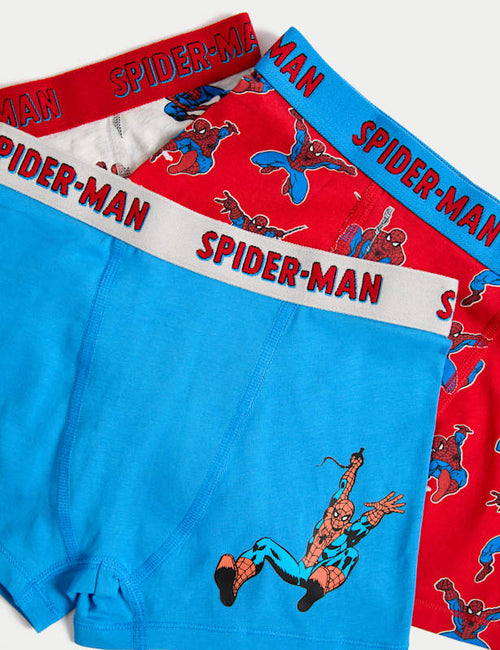 3pk Cotton Rich Spider-Man™ Trunks(3-10 Yrs)