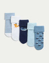 5pk Terry Baby Socks (0-24 Mths)