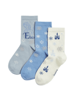 3pk Cotton Rich Disney Frozen™ Socks (6 Small - 3½ Large)