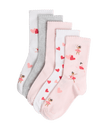 5pk Cotton Rich Ballerina Socks (6 Small - 7 Large)